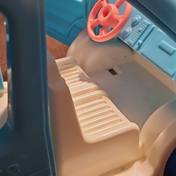 Fisher Price Loving Family Dollhouse Mini-van Car Blue Van 1993 Vintage Vehicle - Picture 8 of 11